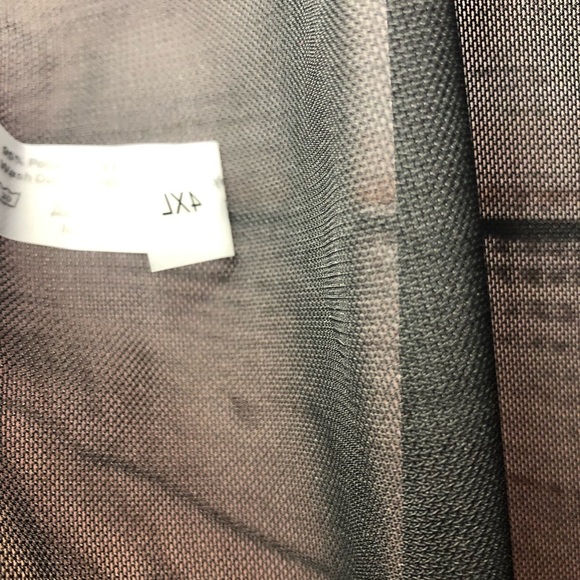 Sexy Black Mesh Swim Coverup NWOT Size 4X - Picture 7 of 9
